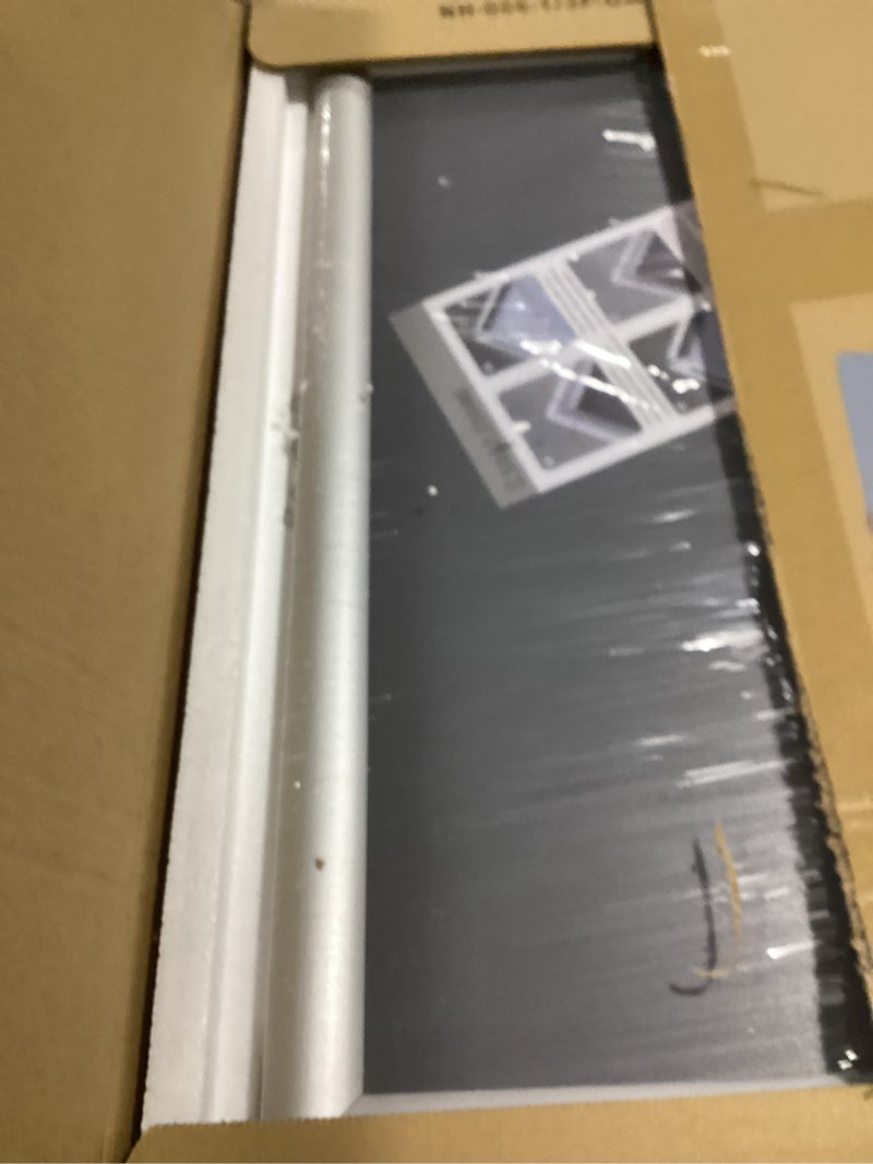 Condition photo showing Good Condition for heavy duty standing sign holder 11x17 inch - pedestal floor sign stand with weighted base - vertical & horizontal view poster/menu holder for indoor/outdoor business store advertising, silver sliver 11x17 in