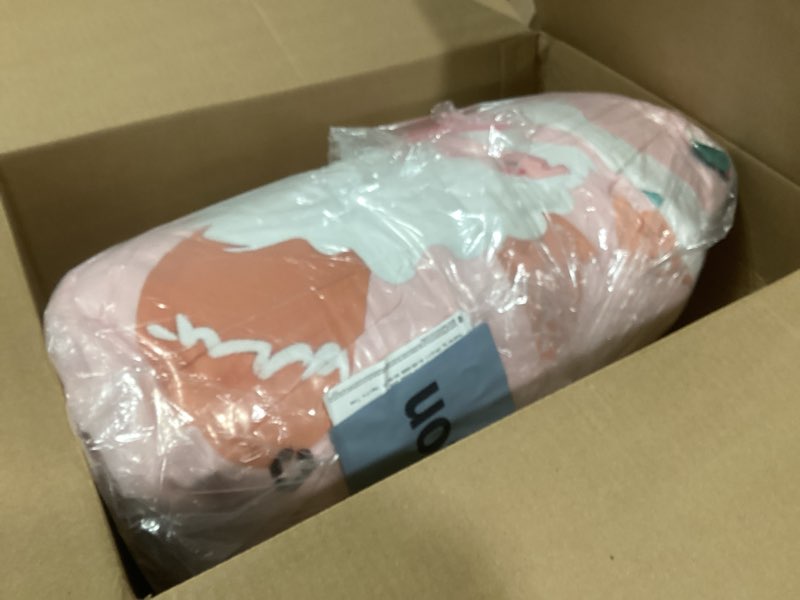 Condition photo showing Good Condition for Feelyou Merry Christmas Bedding Set Cookies Candy Comforter Set for Kids Boys Girls Pink Christmas Comforter Quilt Set Bedroom Collection 3Pcs Queen Size Pink Brown Queen
