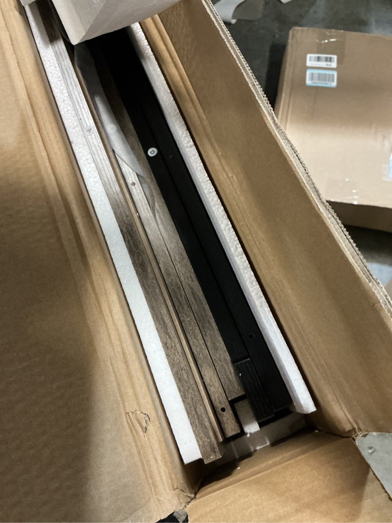 Condition photo showing New/Like New for dwanton litter box enclosure, cat litter box furniture hidden, reversible entrance can be on left or right side, wooden cat washroom indoor, greige, 27.6 inches