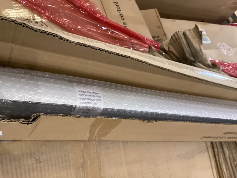 Condition photo showing Good Condition for seeye cordless zebra blinds for window, french door blinds free-stop roller window shades with valance 68" w x 90" h, light filtering window treatment sheer blinds & shades easy to install, gray grey - light filtering 68"w x 90"h