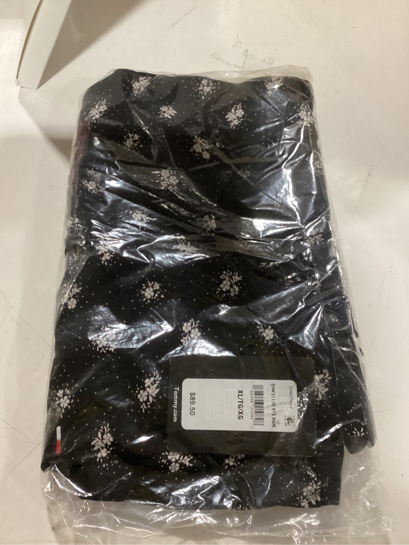 Condition photo showing New/Like New for Tommy Jeans Women's Fit and Flare Design Summer Casual Dresses, Black Floral AOP