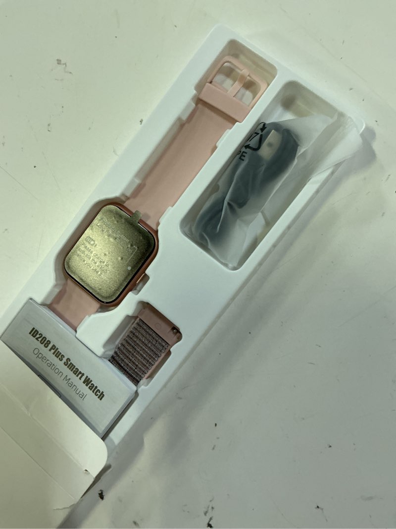Condition photo showing New/Like New for smart watches for women, 1.85" hd alexa smart watch for android phones & iphones with calls/messages/reminders, 3atm 120+ sport modes fitness tracker watch for women with heart rate/sleep/spo2 monitor pink