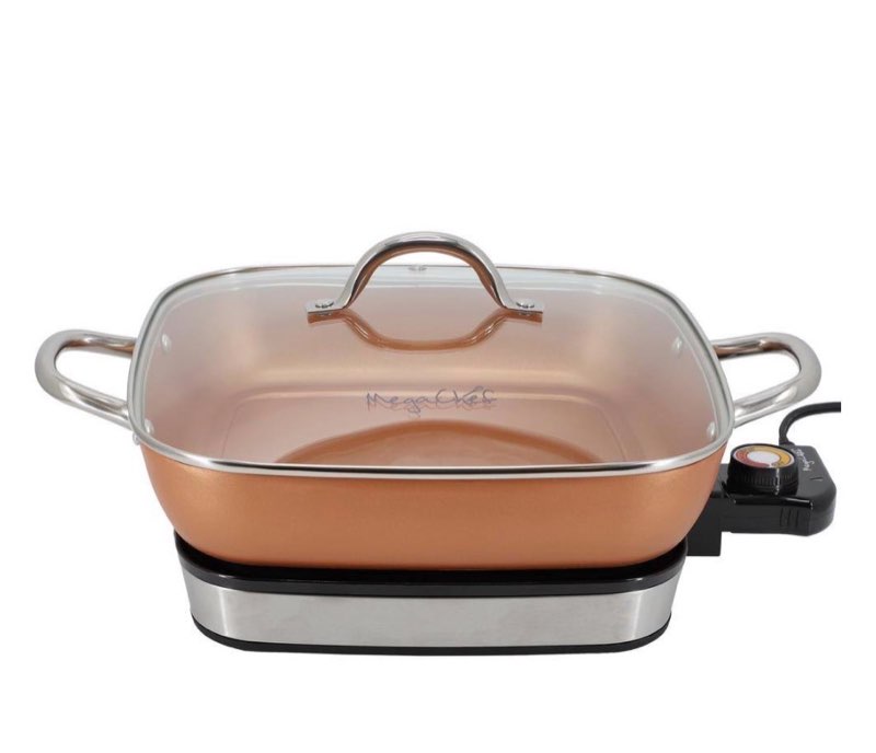 MegChes Electric Fry Pan in Copper 