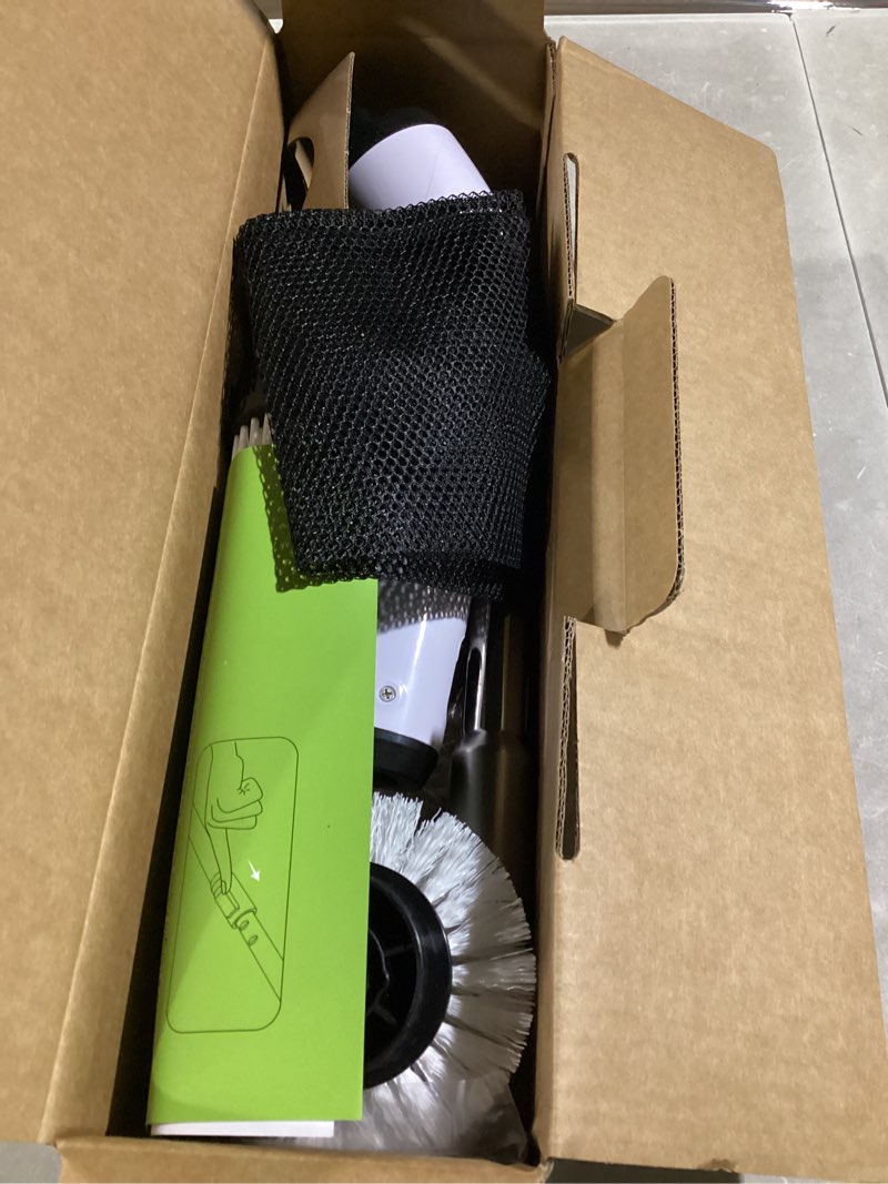 Condition photo showing Good Condition for TUYU Electric Spin Scrubber, Full-Body IPX7 Waterproof Bathroom Scrubber with Power LCD Display, Adjustable Extension Handle, Cordless Shower Cleaner Brush for Bathtub Kitchen Wall Cleaning Black