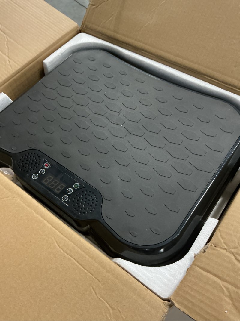 Condition photo showing Good Condition for aorapulse vibration plate exercise machine, vibration plate for lymphatic drainage weight loss, 400 lbs capacity full body workout vibrate fitness platform for home women men slim-black
