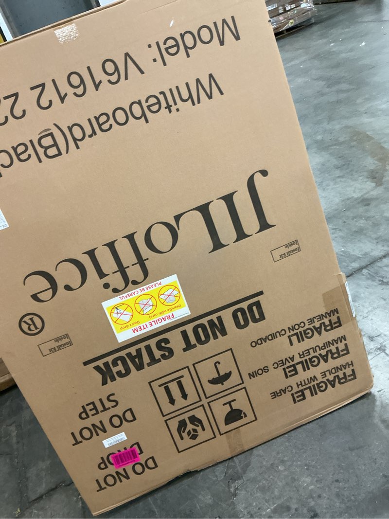 Condition photo showing New/Like New for JILoffice Magnetic Whiteboard/White Board, Dry Erase Board 48 x 36 Inch, Black Aluminum Frame Wall Mounted Board for Office Home and School 48 x 36 Inch Black