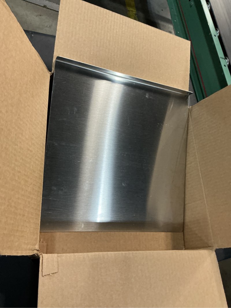 Condition photo showing Good Condition for 2026 upgrade stainless steel cutting board with lip, 304 stainless steel chopping board for kitchen, non-slip dishwasher safe counter cutting board for meat, fruits, vegetables, baking (15.7x11.8 in) 15.7"l x 11.8"w