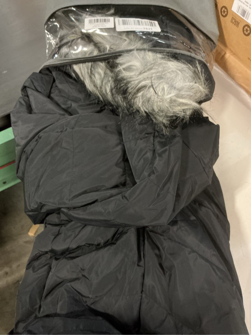 Condition photo showing Good Condition for fasrykoc women's puffer jacket hooded light weight winter coat hooded long puffer coat xxx-large bla