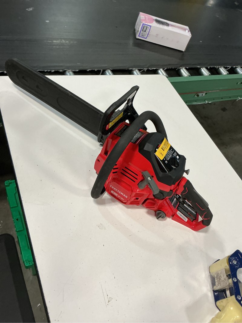 Condition photo showing As Is for craftsman s1600 42-cc 2-cycle 16-in gas chainsaw