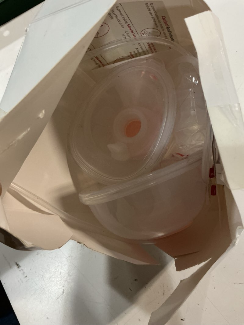 Condition photo showing As Is for nenesupply handsfree wearable breast milk collection cups compatible with spectra s1 s2 baby buddha momcozy v1 lansinoh pumps 24mm silicone flanges replacement for spectra pump parts 19mm 21mm inserts 24mm handfree collection cup