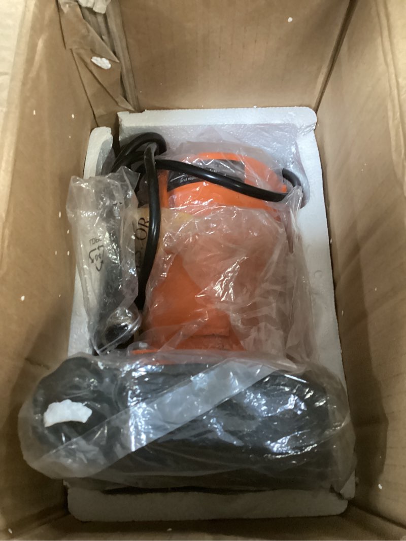 Condition photo showing Good Condition for VEVOR Cast Iron Water Transfer Pump, 115V AC 1600 GPH 1/2HP, Portable Electric Utility Pump with Carbon Brush, Filter, Brass Connectors, for Garden, Rain Barrel, Pool, Pond, Hot Tub, Aquarium Draining 115V AC Cast Iron