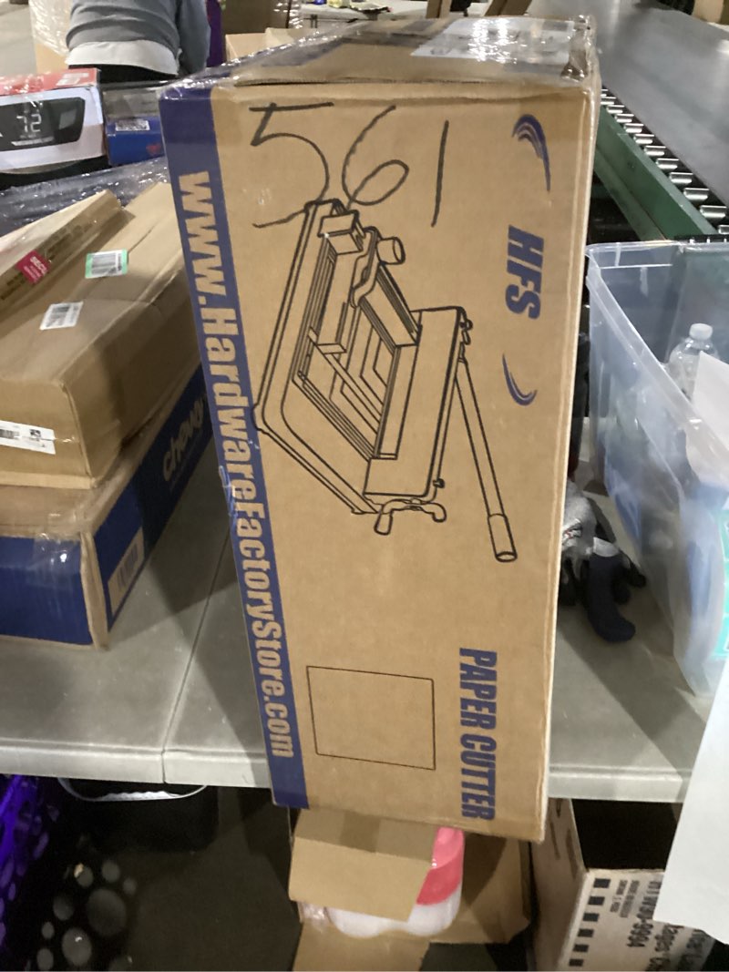 Condition photo showing New/Like New for HFS(R) Heavy Duty Guillotine Paper Cutter 400 Sheet Capacity | Solid Steel Construction (A4-12'' Paper Cutter)