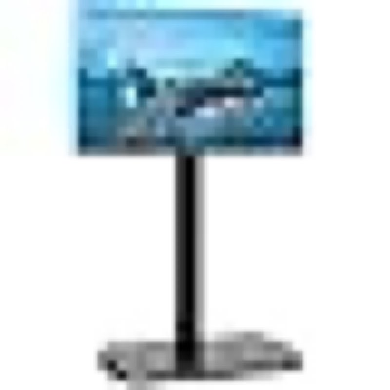 rfiver swivel tv floor stand with mount, universal for 32-65 inch lcd led flat screen, height adjustable tv mount stand with shelf, space saving corner tv stand for home office