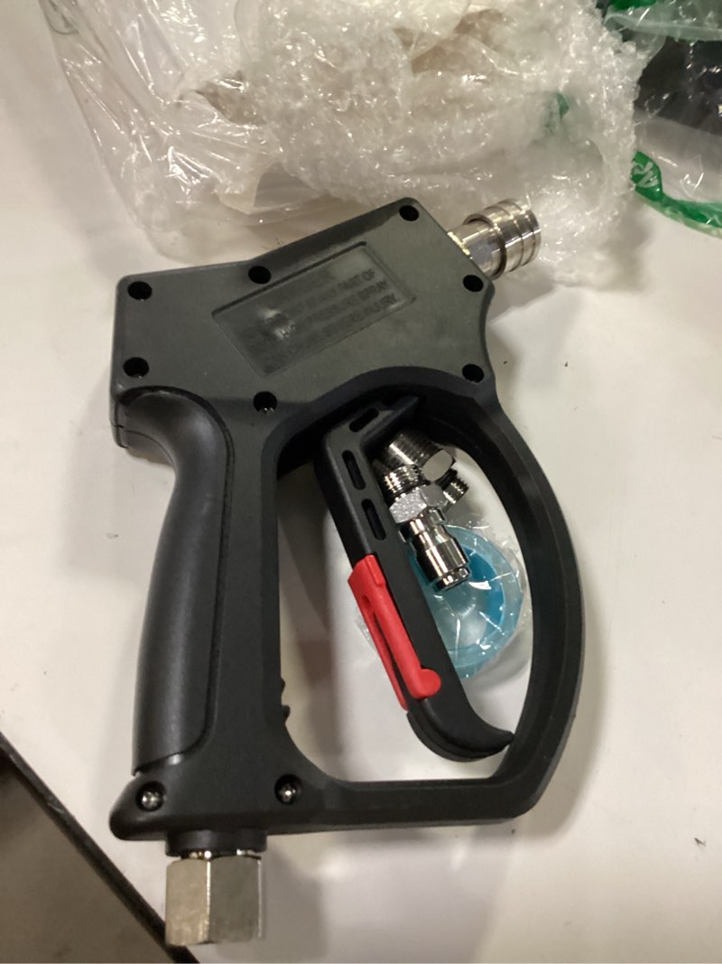 Short Pressure Washer Gun, Power Washer Gun with 1/4" Quick Connector and 3/8" Plug,High Power Washe