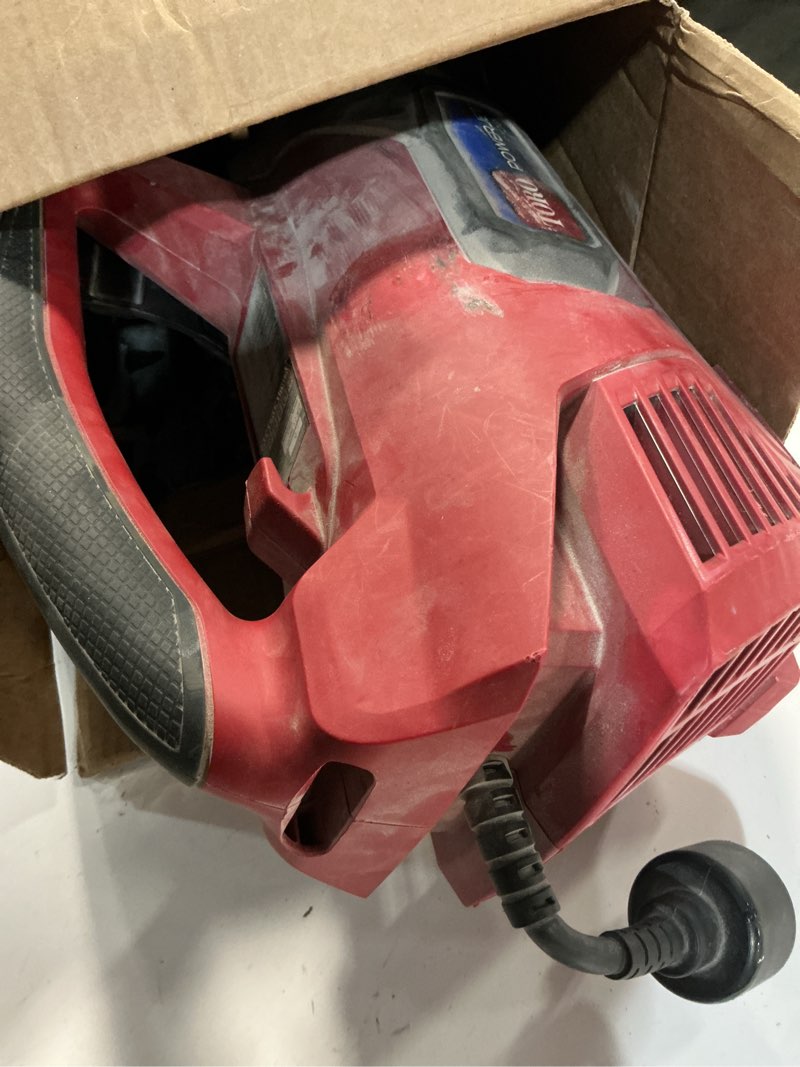 Condition photo showing As Is for toro powerjet f700 140 mph 725 cfm electric handheld leaf blower tool only