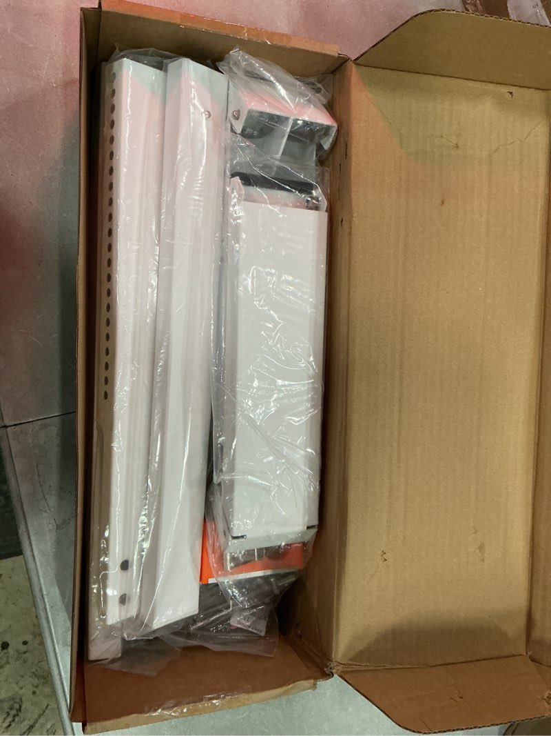 Condition photo showing New/Like New for no-drill window air conditioner ac support bracket, ac unit outside holder stand brace mount, soporte base para aire acondicionado ventana, hold up to 300lbs, fit single & double hung window white