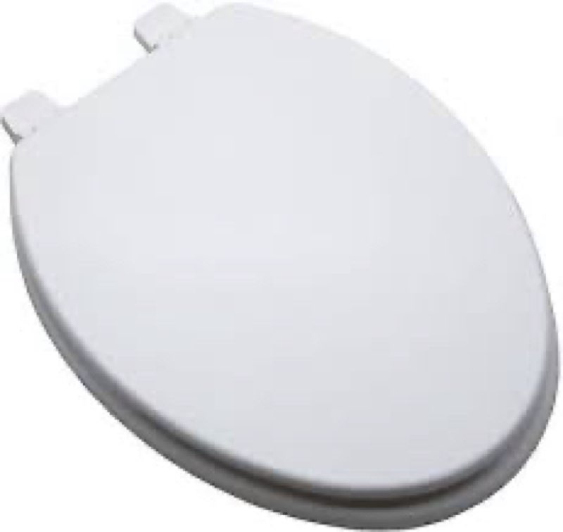 proflo pftswe2001 elongated closed-front toilet seat and lid - white