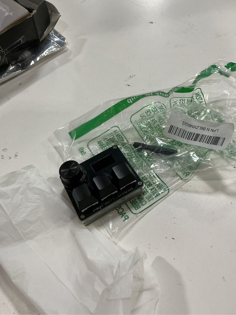 Condition photo showing As Is for kpxos osu3x o3c custom gaming keyboard with magnetic switches, rapid trigger macro keyboard for osu and for geometry dash, rgb backlight, hall effect he magnetic keyboard (black)