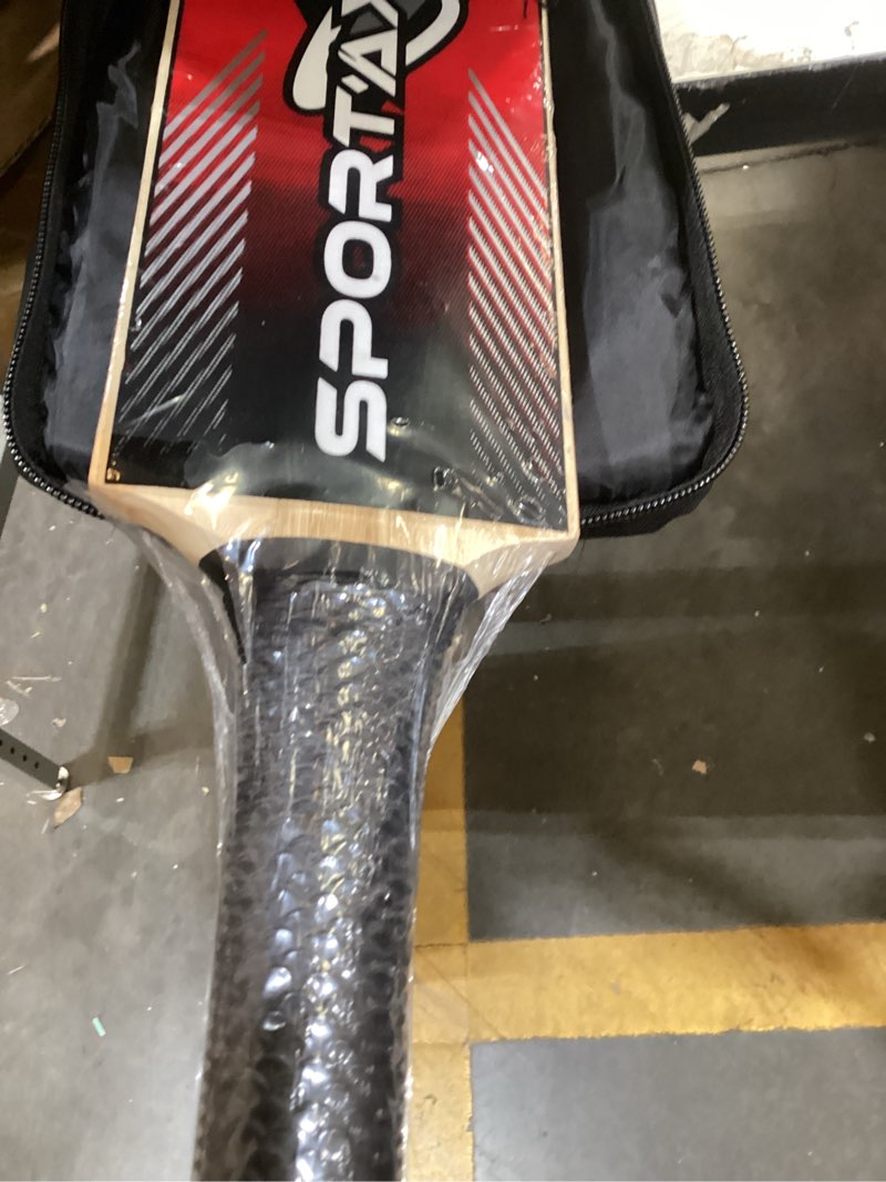 Condition photo showing New/Like New for SPORTAXIS Wooden Kashmir Willow Cricket Bat with a Foam-Padded Bag- Strong, Lightweight, Ideal Training/Practice for Home/Club Play/Beach/Backyard Cricket