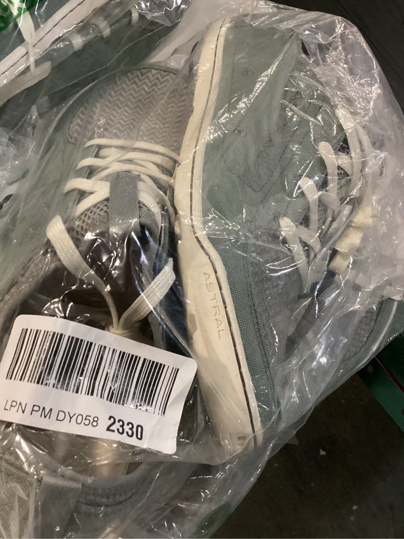 Condition photo showing New/Like New for size 11 astral, loyak, men's shoes, water-ready, quick dry, lightweight, casual/outdoor shoes for men