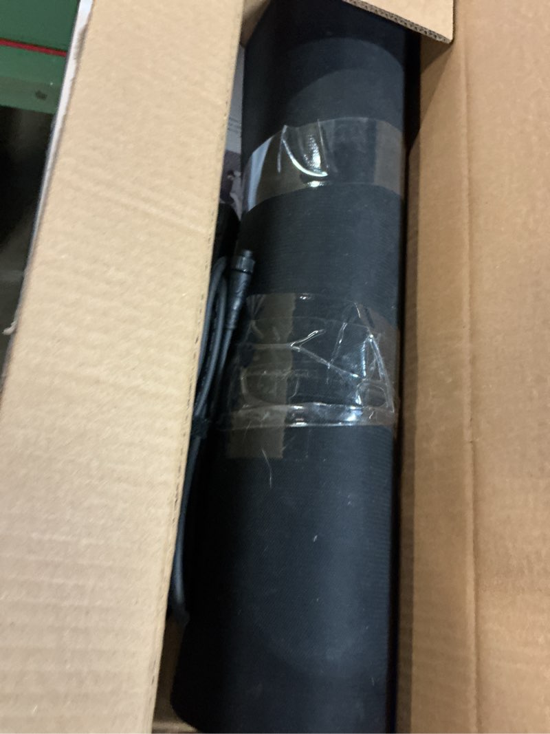 Condition photo showing As Is for 20 Inch x 60 Inch Heated Snow Melting Mat Outdoor, Anti-Slip Heated Walkway Mat with 9.84 Feet Long Power Cord, Waterproof Ice Melting Mat for Doorway Stair Step Path Roof