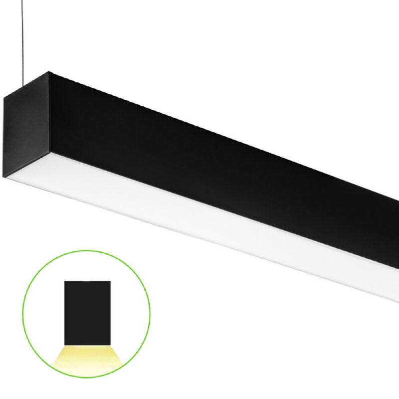 kadision 4FT Linkable LED Linear Light, 40W 5200lm 3000K/4000K/5000K Selectable, 0-10V Dimmable Architectural Linear Lighting Fixture for Offices Colleges Retails, ETL-Listed