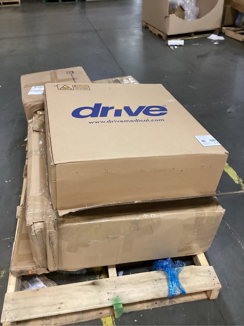Condition photo showing As Is for drive medical bls18fbd-elr blue streak lightweight wheelchair with swing-away elevating leg rests and flip-back arms