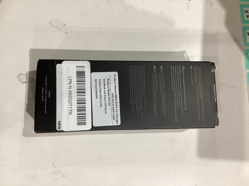 Condition photo showing Good Condition for LISEN Retractable Car Charger, for Valentines Day Gifts for Him, 69W Cars Adapter USB C Fast Charger for iPhone 17 Pro Max 16, Car Accessories Gadgets for Men, Anniversary Birthday Gifts for Men Women Grey 31.5 Inch