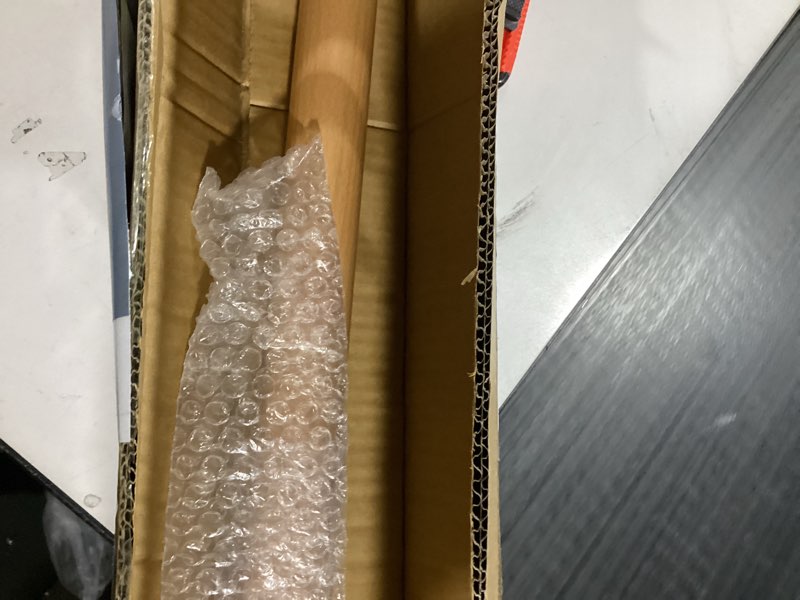 HouseAid 3.6 ft Wood Handrail for Indoor Stairs, Solid Beech Stairs Handrail with Gold Metal Alloy B