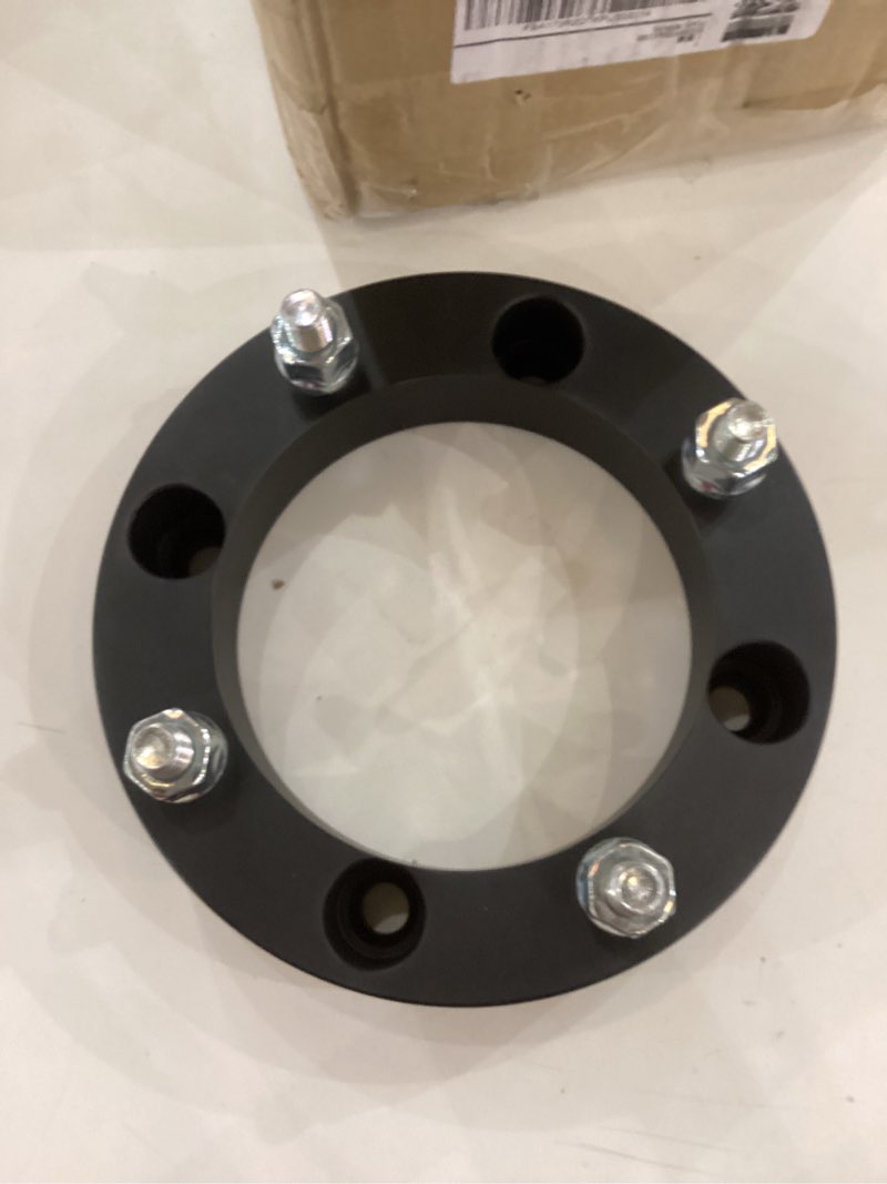 vlaoschi black forged 4x137 atv wheel spacers 1.5 inch with 10x1.25 studs compatible with kawasaki can-am bombardier suzuki 4 lug 4/137 for outlander commander renegade mule prairie - pack of 4