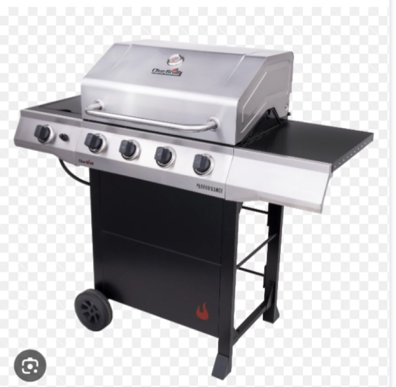 charbroil performance series 4-burner propane gas grill cart with side burner