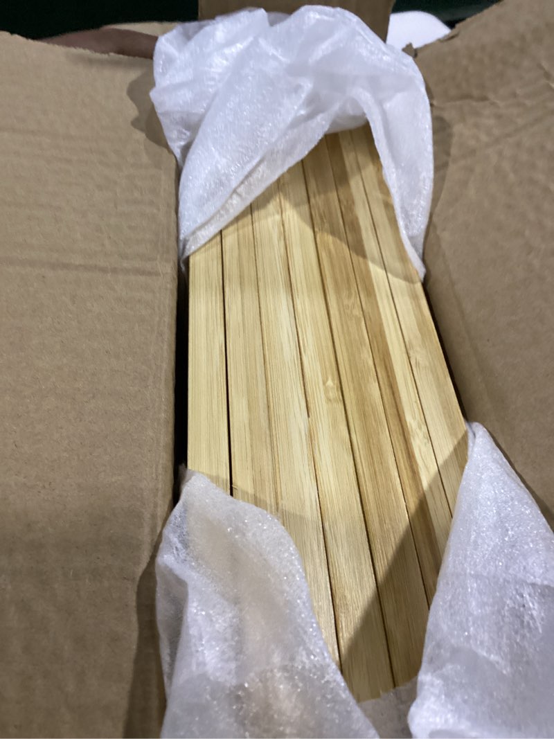 Condition photo showing Good Condition for bamboo shoe rack - vertical shoe rack for small spaces, tall narrow shoe rack organizer for closet entryway corner garage and bedroom,skinny shoe shelf free stackable diy - space saving storage original color 7-tier