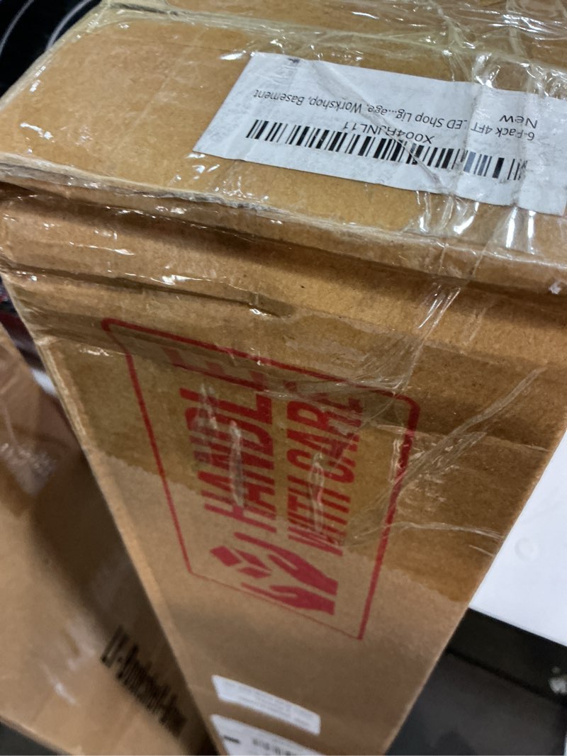 Condition photo showing Good Condition for 6-Pack 4FT LED Shop Light, 70W Ultra Bright, 10,000LM, U-Shaped T8 Integrated Tube Light, 6500K Linkable, Built-in connector, Surface Mount Plug & Play LED Ceiling Light for Garage, Workshop, Basement 4FT--6 Packs