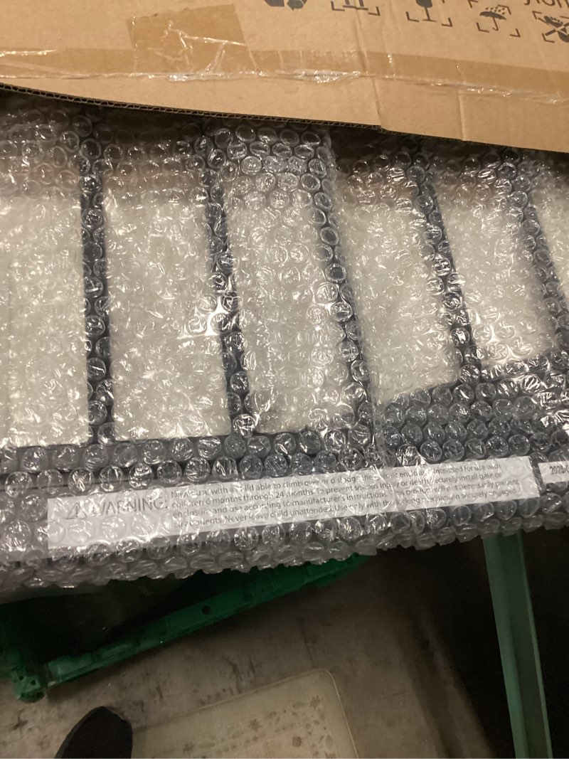 Condition photo showing Good Condition for Fairy Baby 22.8"-25.5" Narrow Baby Gate for Stair, Pressure Mounted Auto-Close Pet Gate for Small Walk Thru and Doorways, Safety Child Gate No Drilling, No Extensions, Black Black 22.8"-25.5"