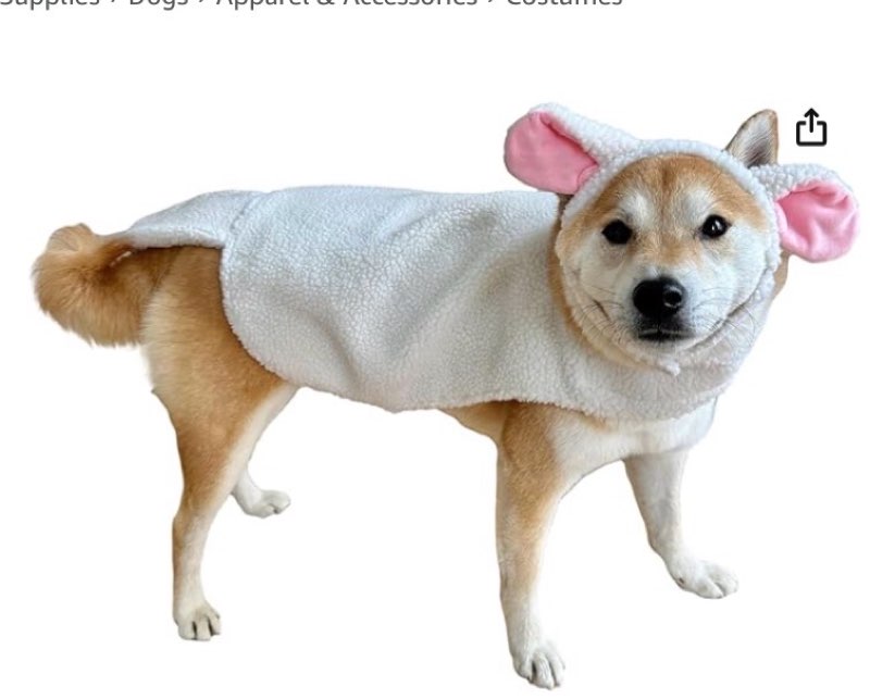 ComfyCamper Sheep Dog Costume - Lamb Shepherd Farm Animal Large XXL Cosplay Halloween Costumes Chris