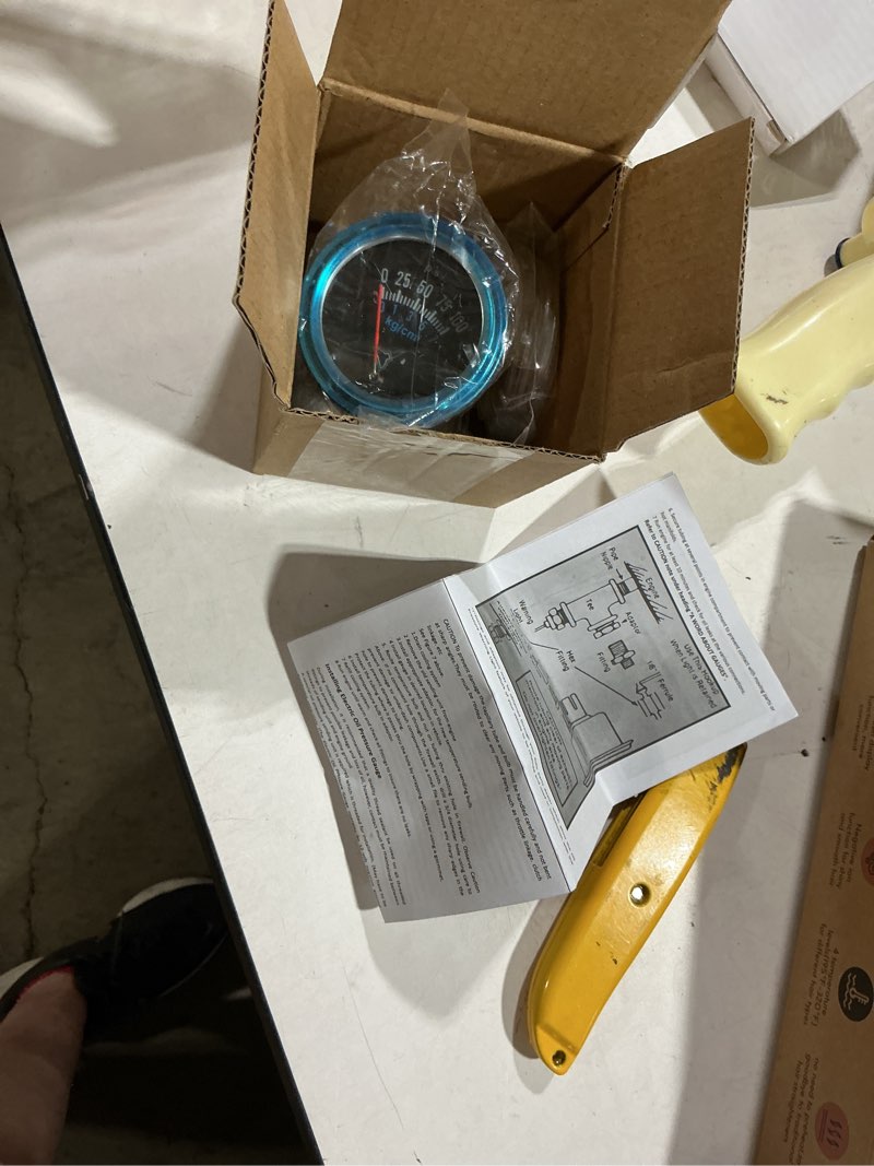 Condition photo showing Good Condition for similiar product meanlin measure 0~100psi pressure gauge, glycerin filled 1/8\" npt 1.5\" face dial, stainless steel liquid filled pressure gauge wog water oil air back mount (with 2pcs snaps) 0-100psi back mount