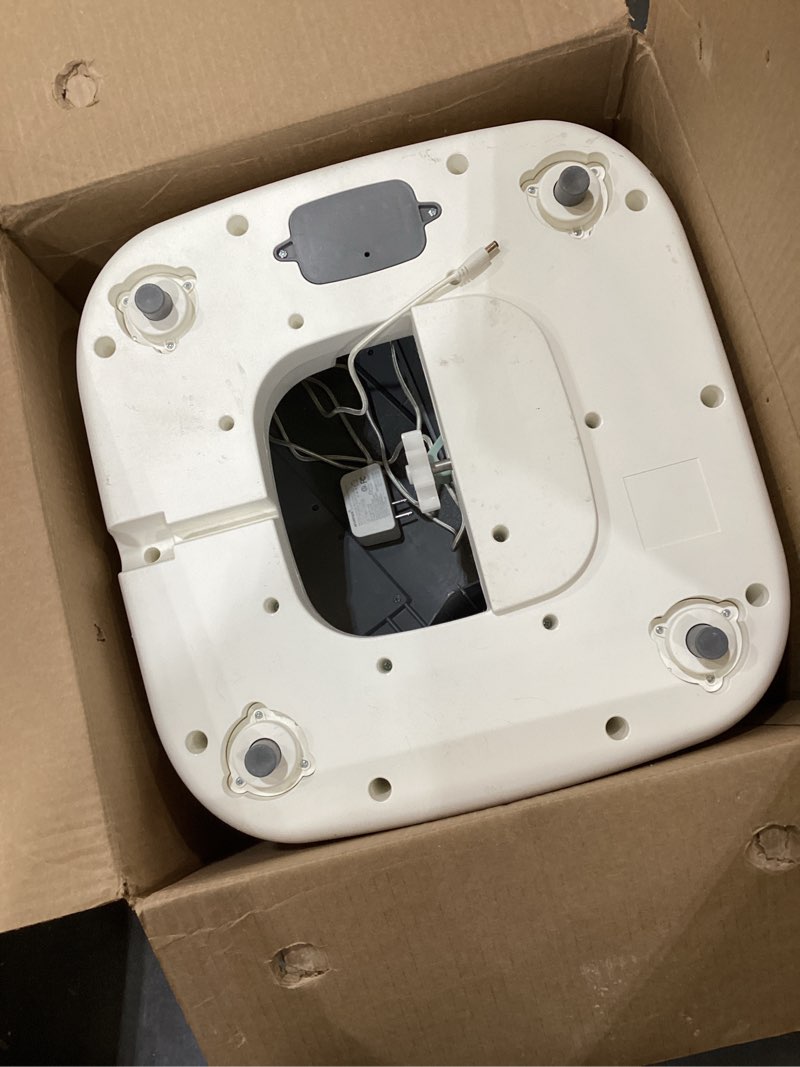 Condition photo showing As Is for Automatic Cat Litter Box Self Cleaning - APP Control and Weight Monitoring - Ultra-Quiet, Suitable for Medium Cats and Kittens, Safe Anti-Pinch Litter Box (Assembly Required) - White