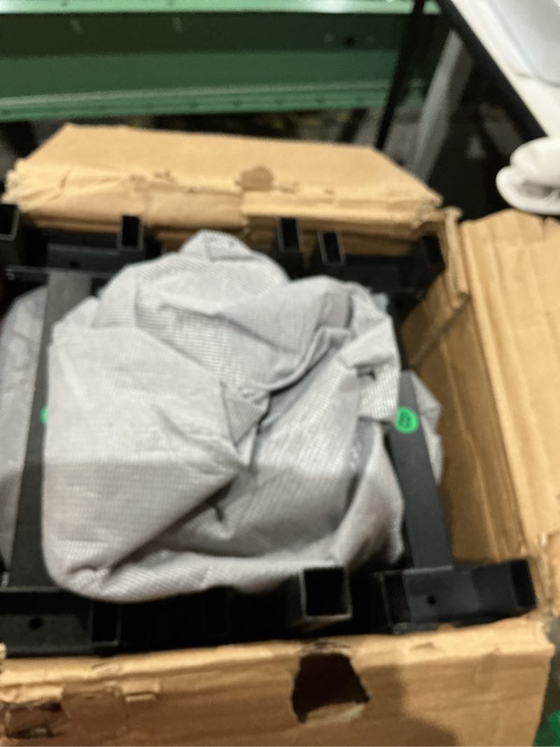 Condition photo showing As Is for emoda king box spring 9 inch heavy duty bed base metal mattress foundation with fabric cover, 3000lbs max weight capacity, noise free, easy assembly king 9 inch