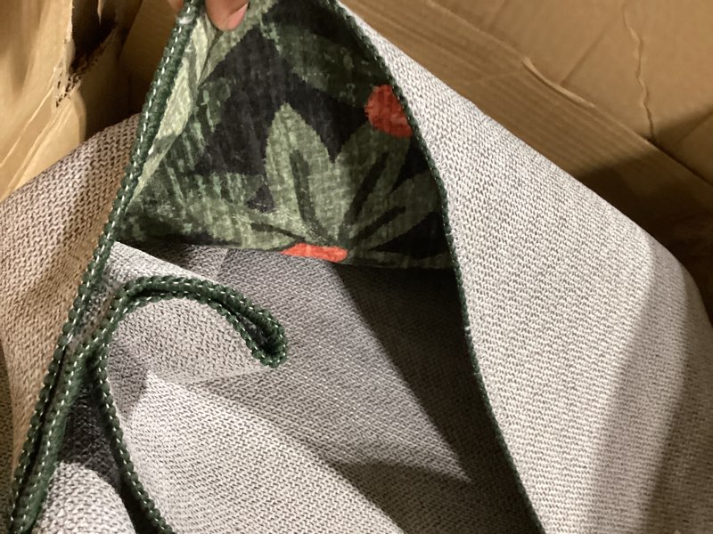 Condition photo showing Good Condition for othilic sage green floral entry rug - 3x5 ft washable indoor outdoor mats for front door non-slip porch rug non-slip boho throw rugs for living room bedroom entryway kitchen office porch decor floral - green 3' x 5' (rectangular)