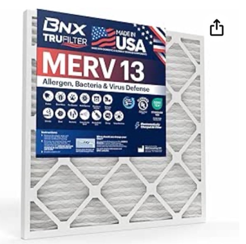 trufilter compatible with aprilaire 413 replacement filter for aprilaire (2-pack) - merv 13 - made in usa - hvac ac furnace filters allergies, mold, bacteria, smoke, mpr 1900 fpr 10 air filter 16x25x4 16x25x4 2-pack (aprilaire compatible)
