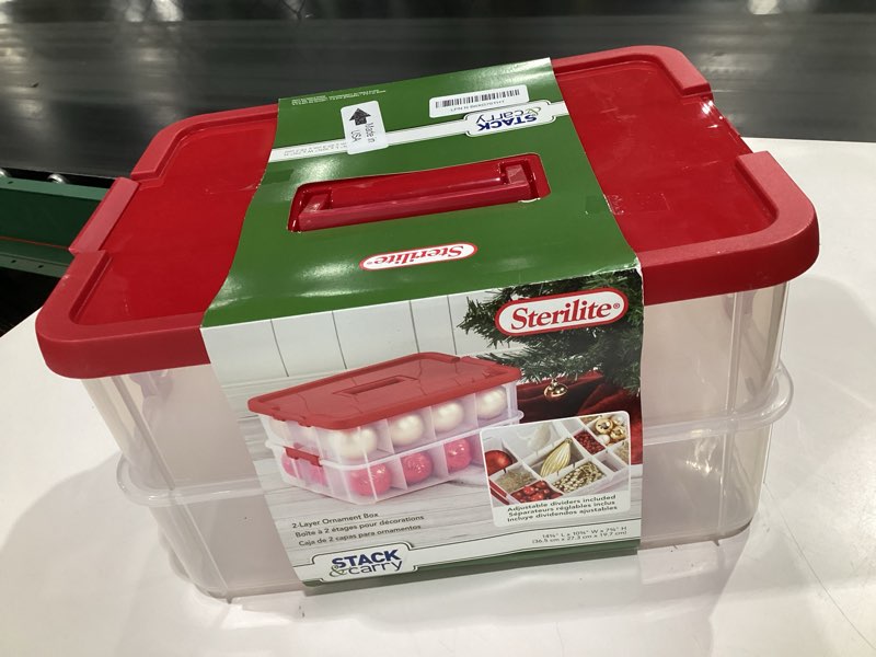 Condition photo showing item condition for sterilite 24 compartment stack & carry christmas ornament storage box | 14276604