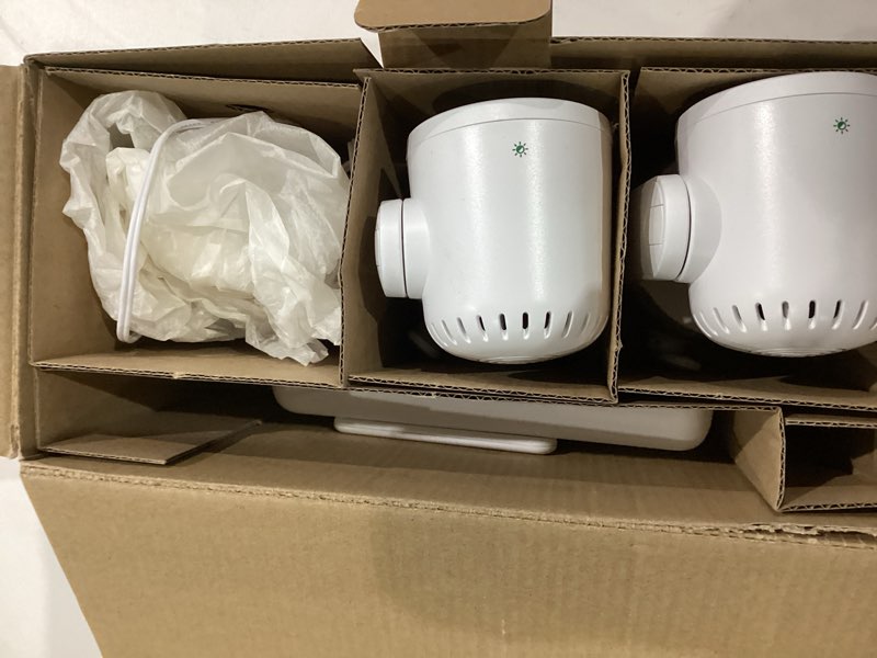Condition photo showing Good Condition for leapfrog 2-camera color night vision video baby monitor with 7" hd 1080p, split screen, 360 pan & tilt, 8x zoom, night light, humidity & temperature sensor, up to 1000ft long range: lf920-2hd 2 camera