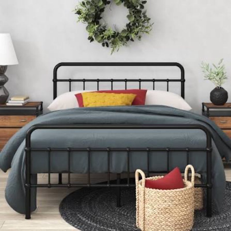metal bed frame bed-5 black