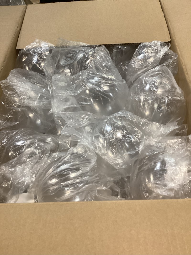 Condition photo showing Good Condition for Wettarn 24 Pcs 4 Inch Clear Christmas Ornaments Balls Plastic Fillable Ornament Ball with Rope for DIY Craft Xmas Wedding Party Decor 4 Inch 24