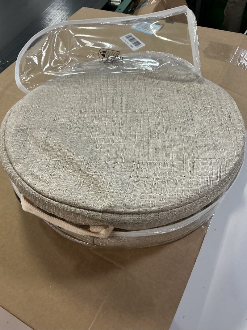 Condition photo showing Good Condition for Creative QT SlideAway Toy Storage Organizer & Extra Large 52" Play Mat, Collapsible Storage Bins for Building Bricks, Small Blocks, Toys, Drawstring Cleanup for Kids Playroom & Classroom, Beige