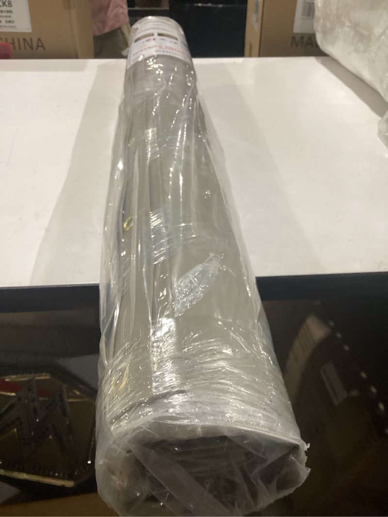 Condition photo showing New/Like New for covers & all outdoor clear panel curtain, 12 oz vinyl outdoor curtains for patio, weather resistant waterproof tarp with brass grommets for pergola, porch, gazebos, balcony (7'h x 12'w feet, beige) beige 7x12
