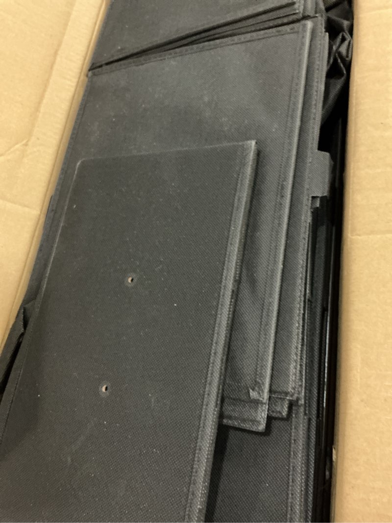 Condition photo showing Good Condition for dumos dresser for bedroom, 10 storage drawers, wide fabric closet chests organizer tower furniture with wooden top metal frame for clothes, guest room, living room, hallway, entryway black 11.8"d x 31.5"w x 45.6"h (10 drawers)