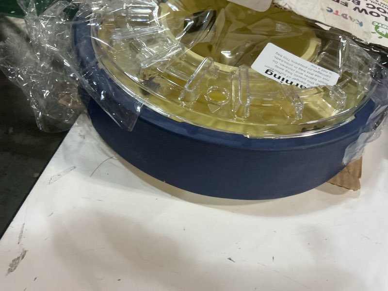 Condition photo showing Good Condition for KADTC Large Size & Capacity Spinning Dog Puzzle Feeder, U.S. Brand & Design,Actually Slows Down Eating to 5-60 Minutes,Anti-Gulping Mental Enrichment for Dogs Treat & Food Dispenser Toy Large Yellow Blue