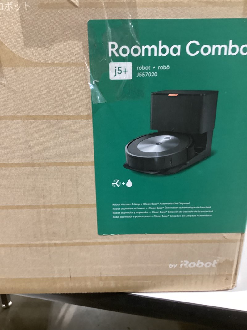 Condition photo showing Good Condition for iRobot Roomba Combo j5+ Self-Emptying Robot Vacuum & Mop – Identifies and Avoids Obstacles Like Pet Waste & Cords, Empties Itself for 60 Days, Clean by Room with Smart Mapping, Works with Alexa? 60-day Wet Dry