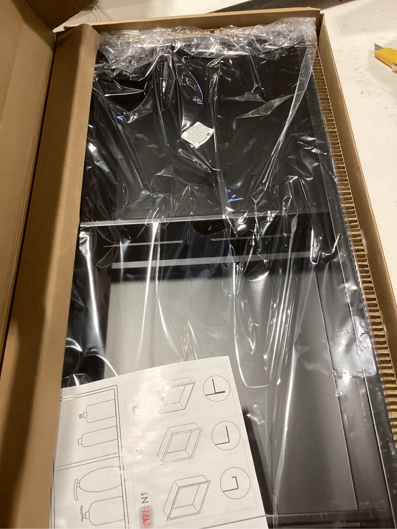 Condition photo showing New/Like New for Stainless Steel Niche for Shower Wall?Shower Niche Insert Tile Ready ?Organizer Storage for Room?3-Tier Shelves ?Matte Black (Black?30 * 12 in) Black 30 * 12 in